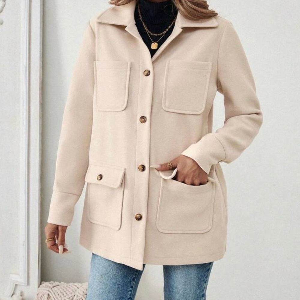 NEW Emery Rose Early Spring Vegan Wool Coat